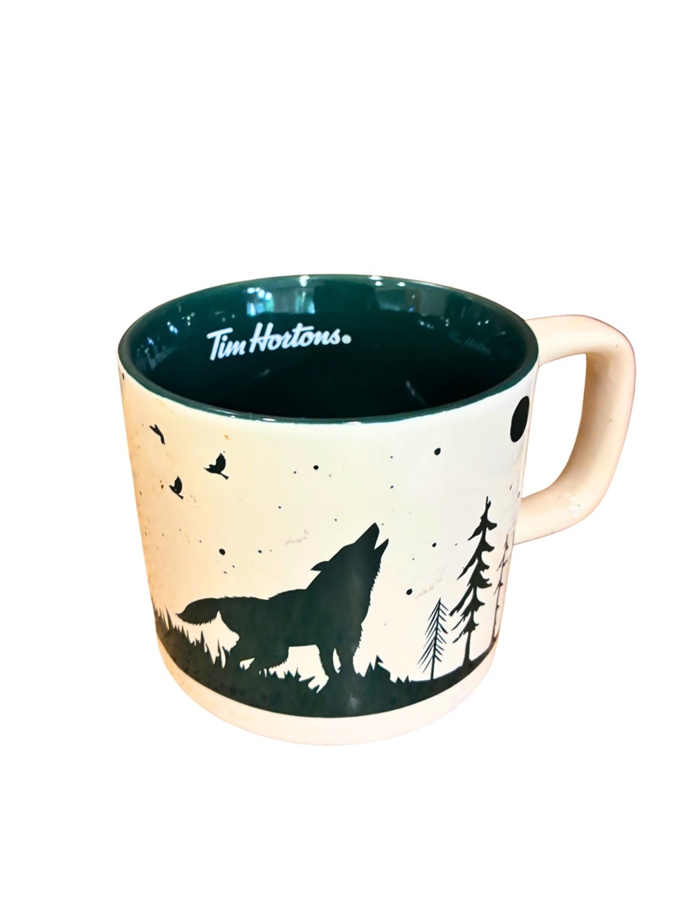 Tim Hortons 2019 Canadian Howling Wolf Forest Coffee Mug